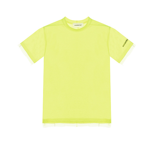 Двухслойная неоново-салатовая футболка Scrambled Ego Салатовый, арт. 12032 | Фото 1