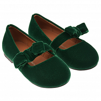Зеленые бархатные туфли Age of Innocence Зеленый, арт. 000121 GREEN | Фото 1