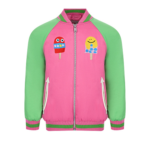 Куртка-бомбер в стиле color block Stella McCartney Мультиколор, арт. 8Q2AD7 Z0154 510VE | Фото 1
