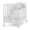 Детская кровать Baby Jolie, белый/серый
