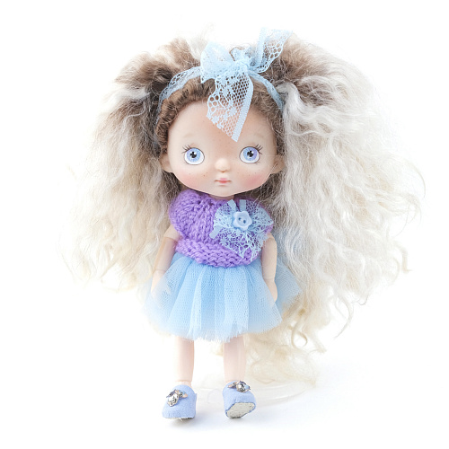 Кукла ХОЛАЛА в голубой юбочке Carolon , арт. К-22-ХЛ-0028 | Фото 1