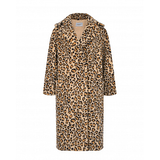 Пальто из эко-меха с леопардовым принтом Forte dei Marmi Couture , арт. 22WF4566-N 659 | Фото 1