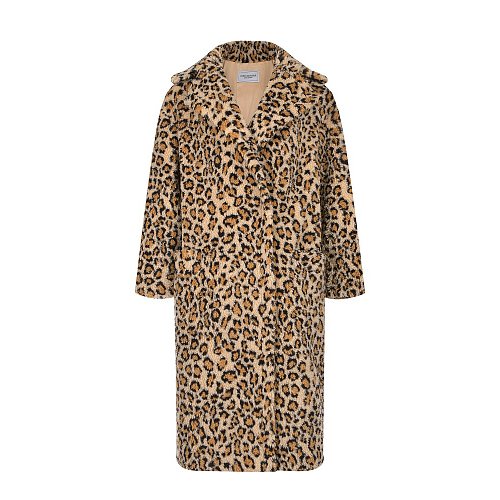 Пальто из эко-меха с леопардовым принтом Forte dei Marmi Couture , арт. 22WF4566-N 659 | Фото 1
