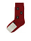 Носки с принтом "медвежата", красные