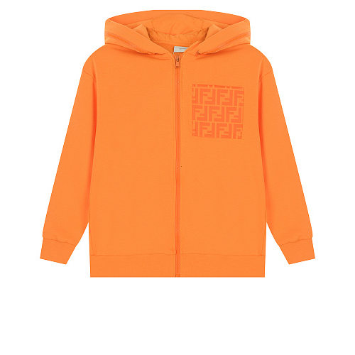 Оранжевая спортивная куртка с логотипом Fendi Оранжевый, арт. JMH151 AG3N F0TX8 | Фото 1