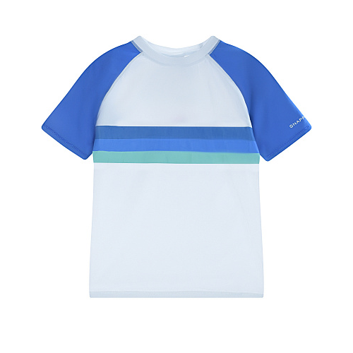 Пляжная футболка с отделкой в полоску Snapper Rock Мультиколор, арт. B10124S MINT | Фото 1