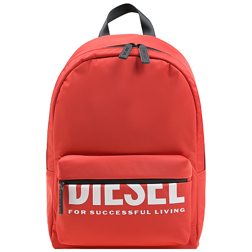 Красный рюкзак с белым лого, 46x34x11 см Diesel Красный, арт. J00405 P3329 H3267 | Фото 1