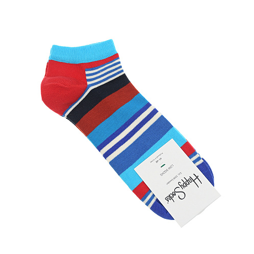 Спортивные носки в разноцветную полоску Happy Socks Мультиколор, арт. MST05 6300 | Фото 1