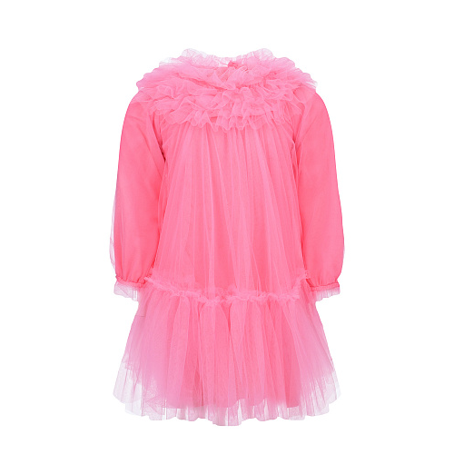 Розовое пышное платье Monnalisa Розовый, арт. 170902 T9945 0095 | Фото 1