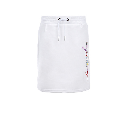 Белая юбка с разноцветным логотипом Givenchy Белый, арт. H13040 10B | Фото 1