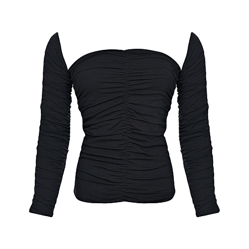 Черный блузон с квадратным вырезом ROHE Черный, арт. 404-20-087 138 | Фото 1