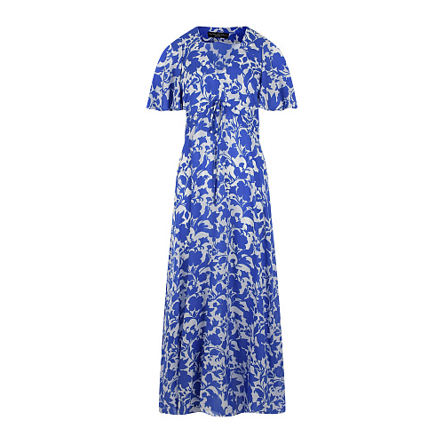 Платье с синим цветочным принтом Pietro Brunelli , арт. AG0446 VI0090 Q166 | Фото 1