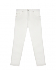 Белые прямые брюки