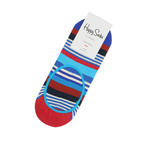 Следки в разноцветную полоску Happy Socks Мультиколор, арт. MST06 6300 | Фото 1