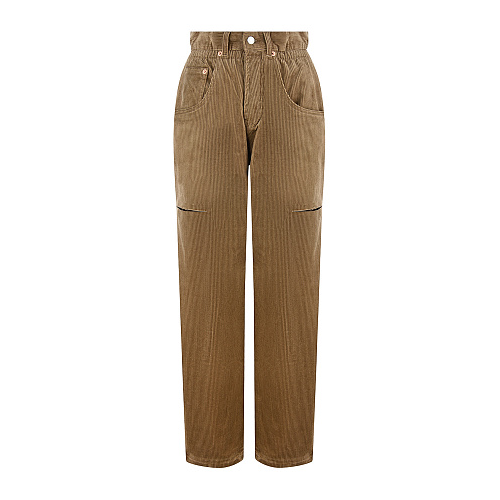 Коричневые вельветовые брюки Forte dei Marmi Couture Коричневый, арт. 21WF1006 MULTI 2 | Фото 1