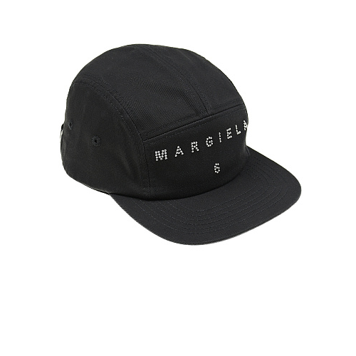 Черная бейсболка с логотипом MM6 Maison Margiela Черный, арт. M60164 MM044 M6900 | Фото 1