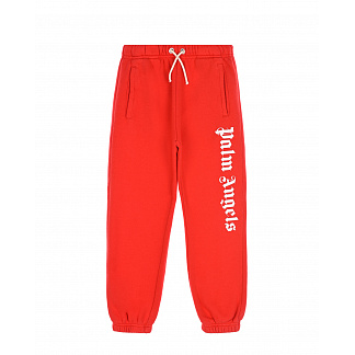 Красные спортивные брюки с белым логотипом Palm Angels Красный, арт. PBCH002F21FLE001 2501 | Фото 1