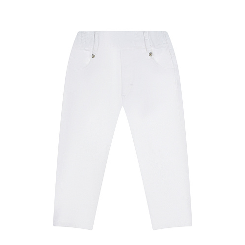 Белые хлопковые брюки Tartine et Chocolat Белый, арт. TU22041 1 BLANC | Фото 1