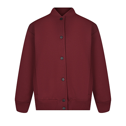 Укороченная бордовая куртка-бомбер Dan Maralex Бордовый, арт. 380402317 | Фото 1