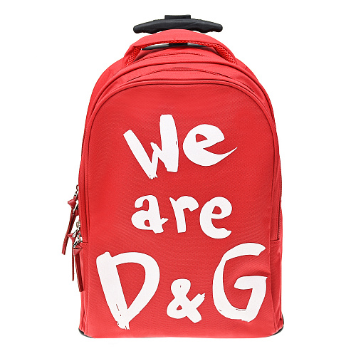 Красный рюкзак-чемодан с логотипом 13х34х29 см Dolce&Gabbana Красный, арт. EM0057 AW005 80304 | Фото 1