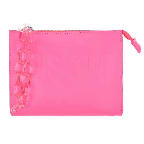 Розовая сумка с ручкой-цепочкой, 19x16x3 см MSGM Розовый, арт. MS028793 134 | Фото 1