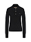 Лонгслив-поло, черный