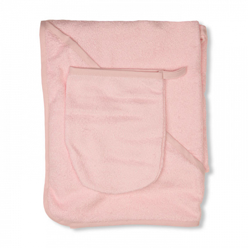 Полотенце Italbaby с рукавичкой  Розовый, арт. 050,4500-1 | Фото 1