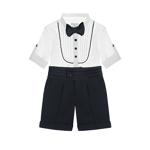 Комплект: рубашка, шорты и галстук-бабочка Baby A Мультиколор, арт. A2275/BR 735 | Фото 1