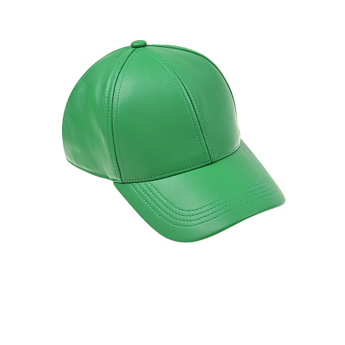 Зеленая кожаная кепка Yves Salomon Зеленый, арт. 22WAA003XXAPXX A8143 | Фото 1
