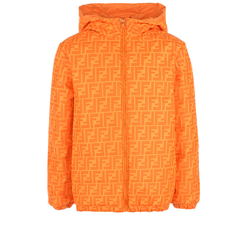 Оранжевая куртка с логотипом Fendi Оранжевый, арт. JUA122 AEZM F0TX8 | Фото 1