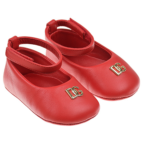 Красные пинетки-туфли Dolce&Gabbana Красный, арт. DK0065 A1586 80303 | Фото 1