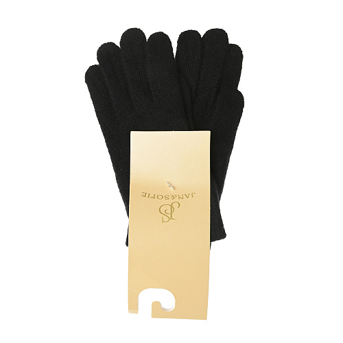 Черные шерстяные перчатки Jan&Sofie Черный, арт. 447-N12 BLACK | Фото 1