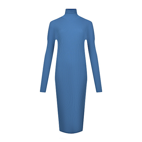 Голубое платье из шерстяного трикотажа MRZ Голубой, арт. FW22-0036 0603 | Фото 1