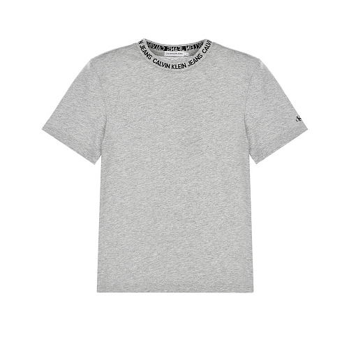 Серая хлопковая футболка Calvin Klein Серый, арт. IU0IU00234 PZ2 | Фото 1
