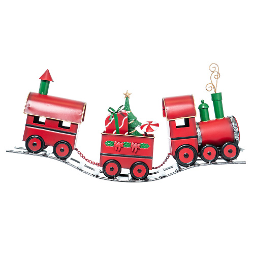 Декор &quot;Рождественский поезд&quot;, красный, металл Arpimex , арт. N19118 | Фото 1