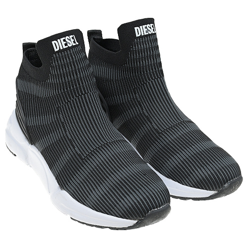 Черные кроссовки-носки Diesel Черный, арт. BC0527 P4210 T8013 | Фото 1