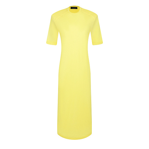 Желтое платье с короткими рукавами Federica Tosi Желтый, арт. AB090 0037 | Фото 1