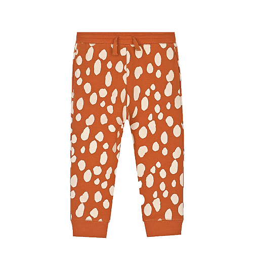 Оранжевые спортивные брюки с принтом &quot;олень&quot; Stella McCartney Мультиколор, арт. 8R6D40 Z0462 311BG | Фото 1