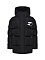 Стеганая куртка с капюшоном, черная