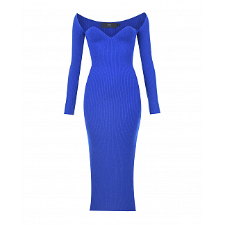 Синее платье из кашемира Arch4 Синий, арт. KNDR2139B PRINCESS BLUE | Фото 1