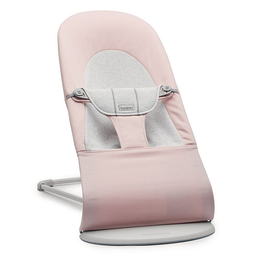 Шезлонг-кресло для детей BALANCE COTTON JERSEY, светло-розовый/серый Baby Bjorn , арт. 0051.89 | Фото 1