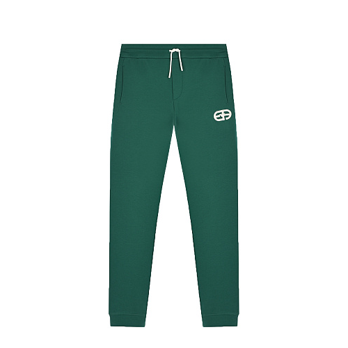 Зеленые спортивные брюки с белым лого Emporio Armani Зеленый, арт. 6L4PJH 1JHSZ 0576 | Фото 1