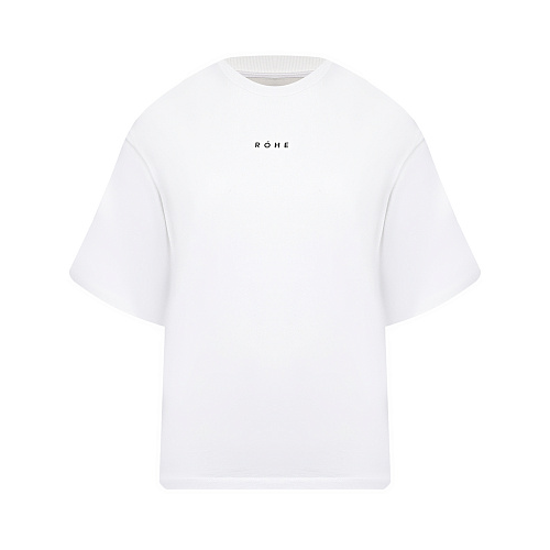 Белая футболка с лого ROHE Белый, арт. 404-22-121 112 | Фото 1