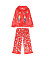 Пижама с принтом "щелкунчик", красная