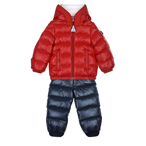 Комплект: красная куртка и синие брюки Moncler Мультиколор, арт. 1F517 20 68950 455 | Фото 1