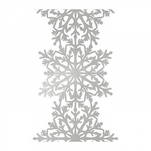 Cеребряная гирлянда для декора &quot;Снежинки&quot; 27,5х200 см Weiste , арт. 88 | Фото 1