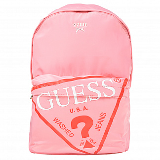 Розовый рюкзак с лого, 38х30х16 см Guess Розовый, арт. HGNORE PO223 PINK | Фото 1