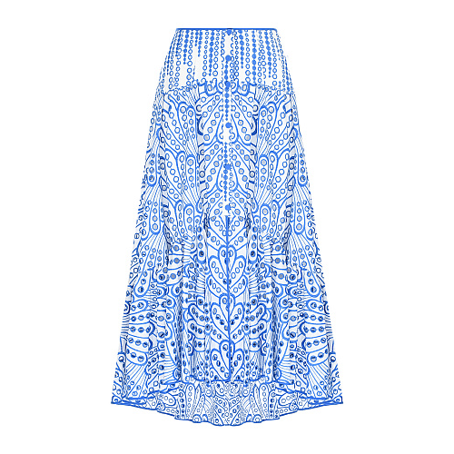 Белая юбка с голубым шитьем Charo Ruiz , арт. 223403 WHITE/BLUE | Фото 1