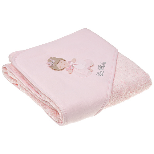 Розовое полотенце с вышивкой &quot;принцесса&quot;, 70x71 см La Perla Розовый, арт. 53036 RO | Фото 1