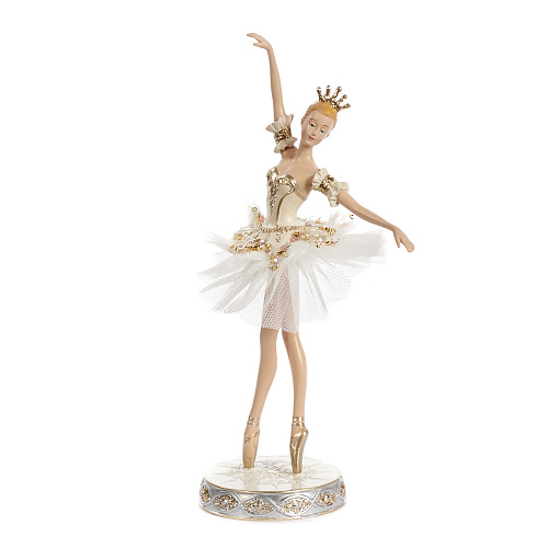 Декор Балерина в пачке-тюль на подставке, белый/крем, 30 см Goodwill , арт. TR 23188 | Фото 1